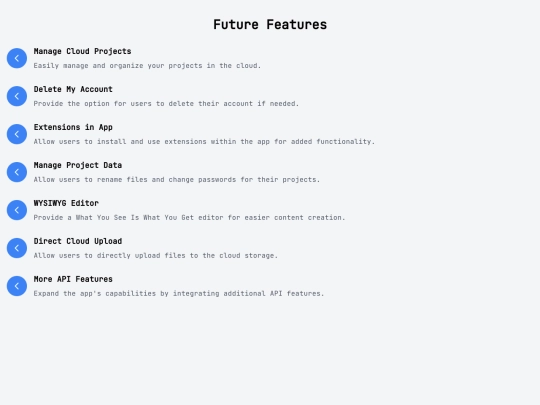 FutureFeature screenshot