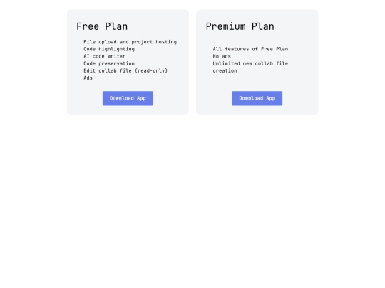 PlansandPricing screenshot