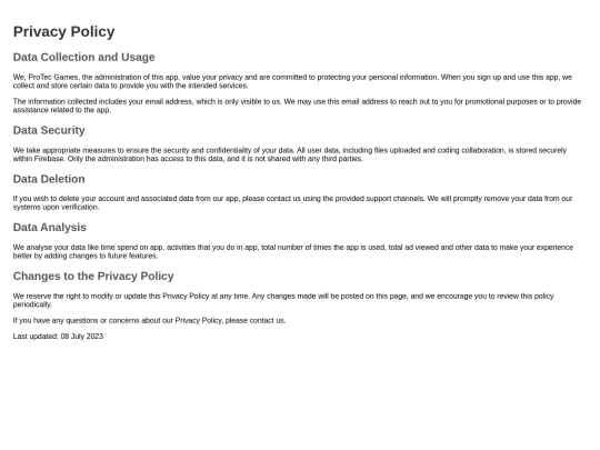 PrivacyPolicy screenshot