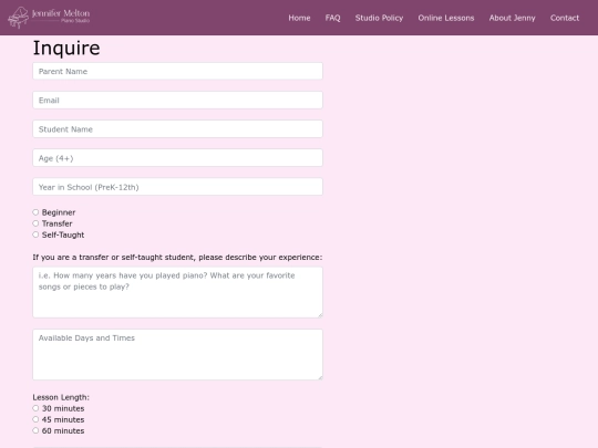 inquiry screenshot