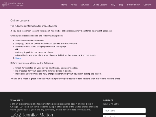 onlinelessons screenshot