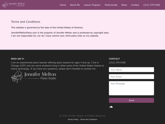 terms screenshot