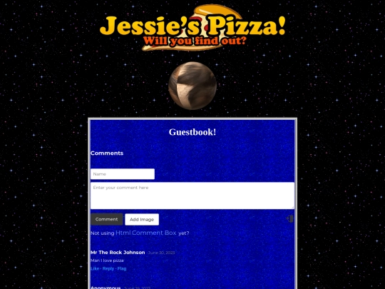 guestbook screenshot