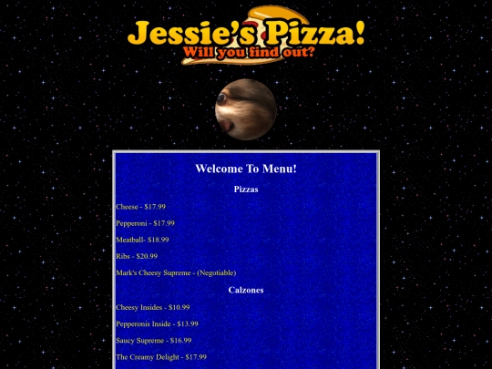 menu screenshot