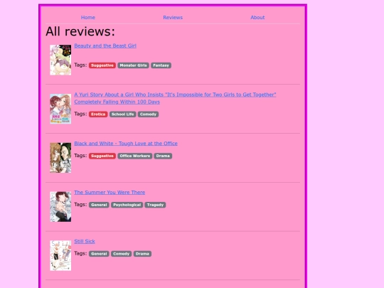 reviews screenshot