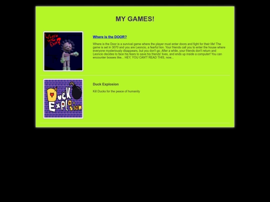 Mygames screenshot