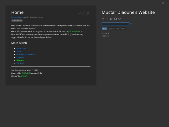 index screenshot