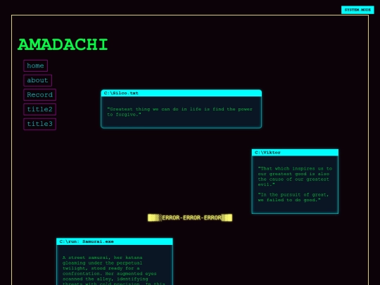 index screenshot