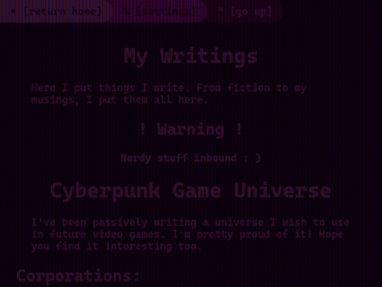 writing screenshot