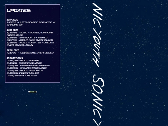 updates screenshot