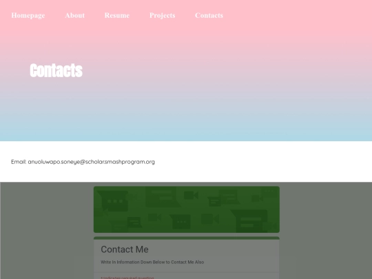 html/contact screenshot