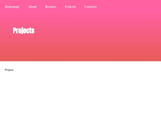 html/projects screenshot