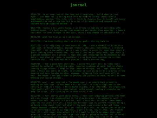 journal screenshot