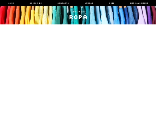 pagina/merchandising/ropa screenshot