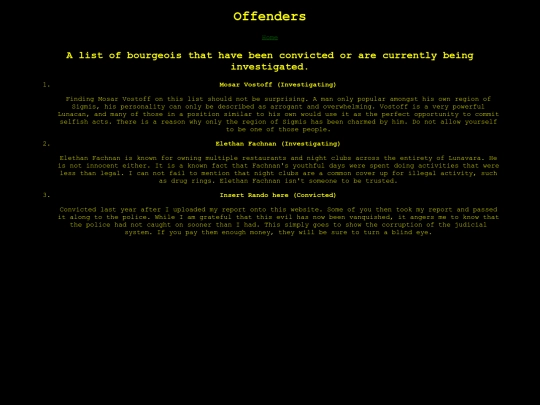 Offenders screenshot
