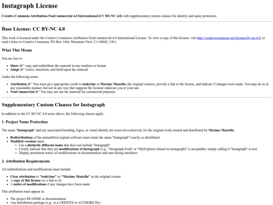 docs/instagraph-licence screenshot