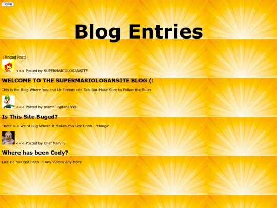 Blog screenshot