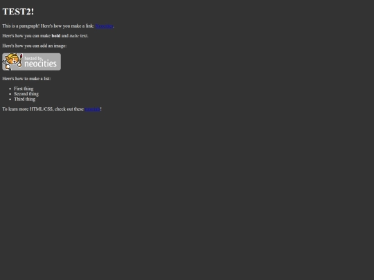 test screenshot