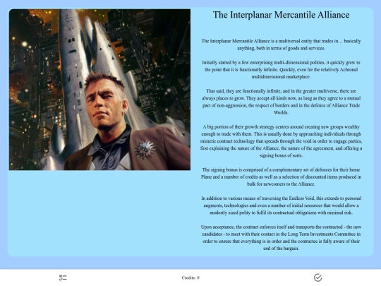 cyoas/TIMA screenshot