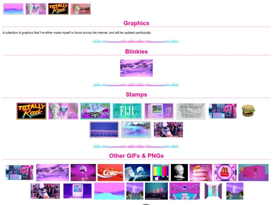 Techy & Internet/AesthShrines/Vaporwave Shrine/graphics screenshot