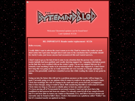 Blog screenshot