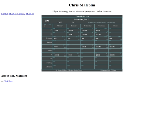 timetable screenshot