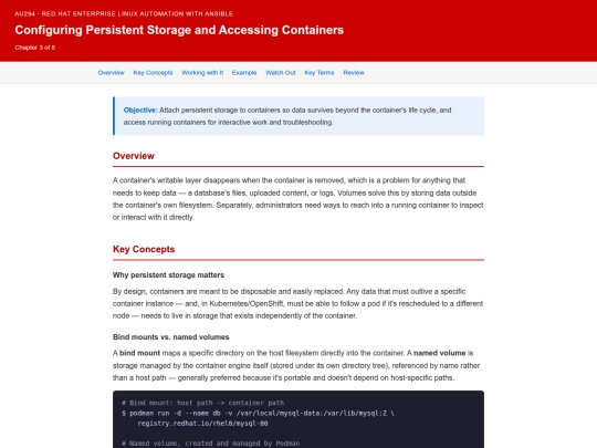 cis271rh/do180_ch03_storage_access screenshot