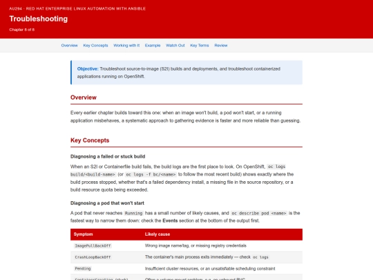 cis271rh/do180_ch08_troubleshooting screenshot