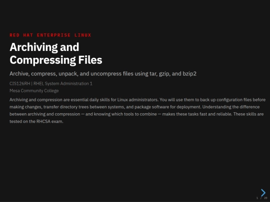 rhcsa/archive-compress-presentation screenshot