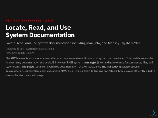 rhcsa/system-documentation-presentation screenshot