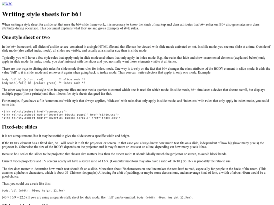 slides/writing-style-sheets screenshot
