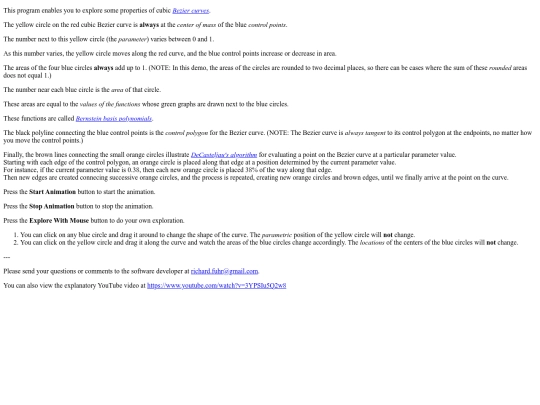 BusyBCurvesHelp screenshot