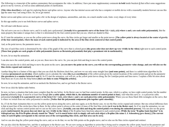 BusyBCurvesTranscript screenshot