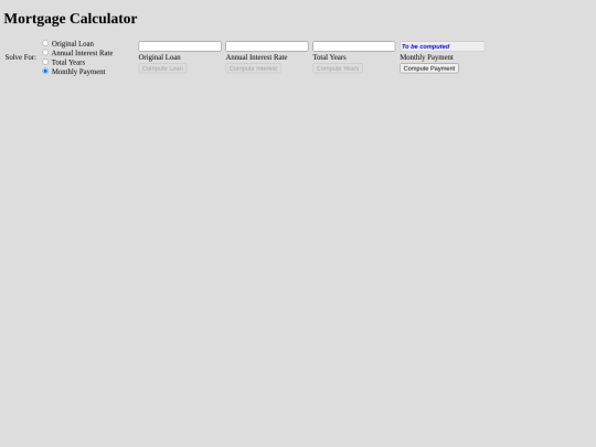 MortgageCalculator screenshot
