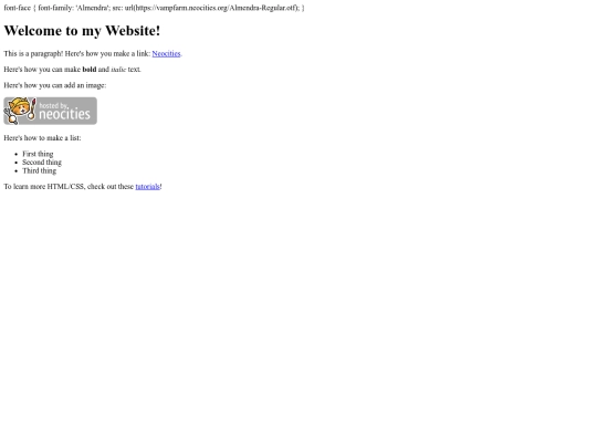 testpage screenshot