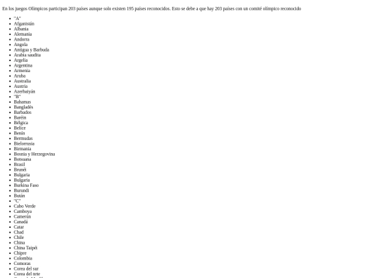 Olimpiadas/participantes screenshot