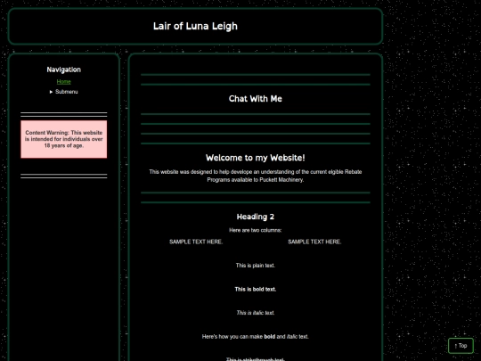 PAGES/template screenshot