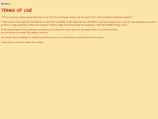 terms screenshot