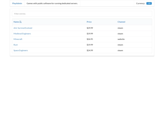 index screenshot