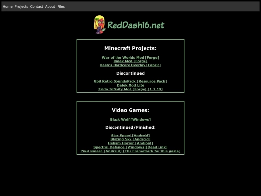 projects screenshot
