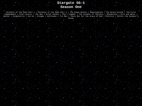 SG1/S1 screenshot