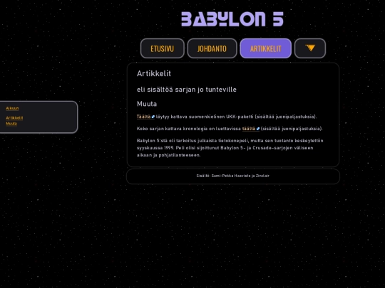 babylon5/artikkelit screenshot