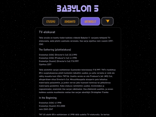 babylon5/artikkelit/tv-elokuvat screenshot