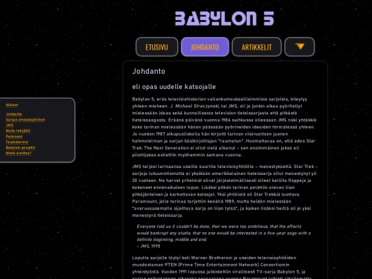 babylon5/johdanto screenshot