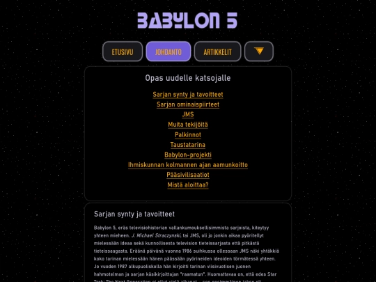 babylon5/johdanto screenshot