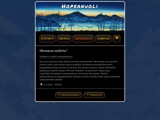 hopeanuoli/artikkelit/shounen-satiiria screenshot