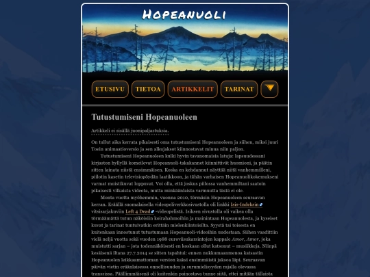 hopeanuoli/artikkelit/tutustumiseni-hopeanuoleen screenshot