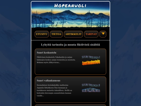 hopeanuoli/tarinat screenshot