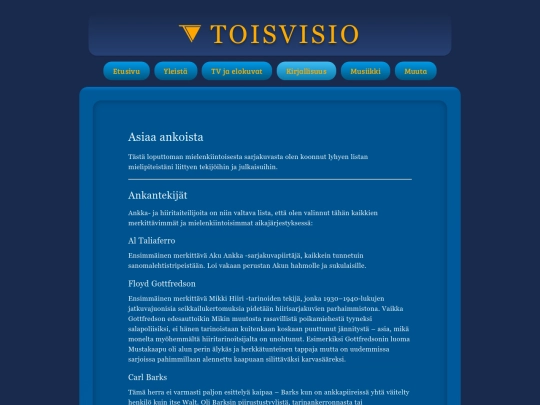 kirjallisuus/asiaa-ankoista screenshot