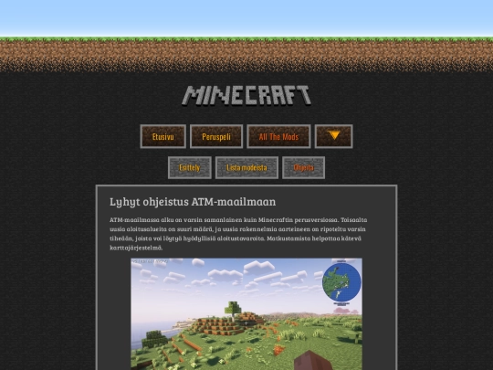 minecraft/allthemods/ohjeita screenshot
